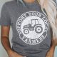 Local Farmers Appreciation Gray Graphic Tee